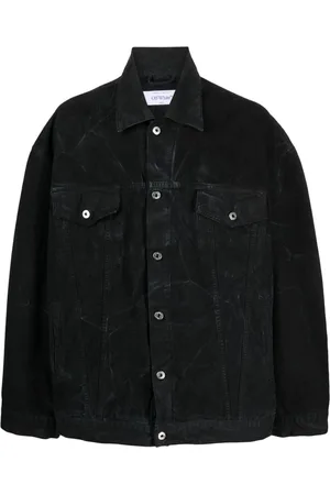 OFF-WHITE Chamarra de mezclilla con efecto lavado