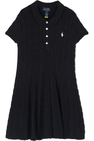 Ralph Lauren Vestido estilo playera tipo polo tejido con logo bordado