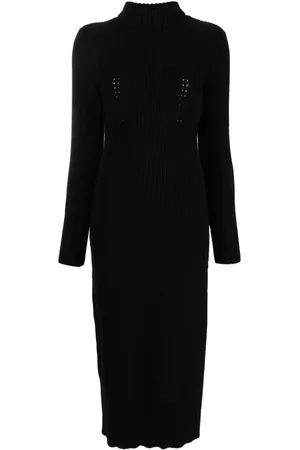 Patrizia Pepe Vestido midi tejido de canalé