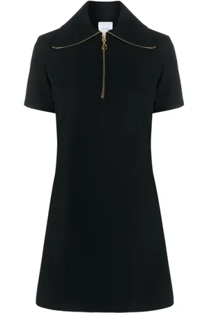 Patou Vestido con detalle de cierre