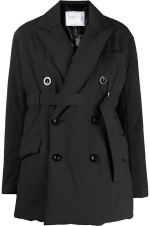 SACAI Gabardina con doble botonadura