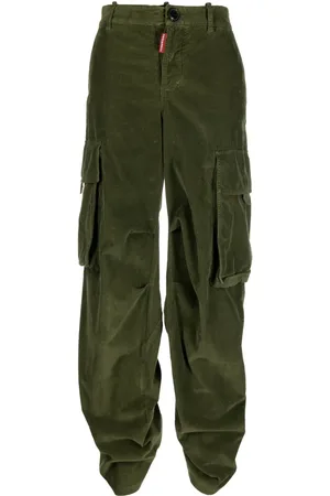 Dsquared2 Pantalones de pana con detalle fruncido