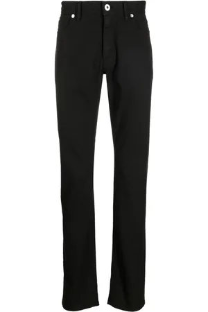 BRIONI Pantalones rectos con parche del logo