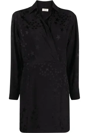 Zadig & Voltaire Vestido corto con estrellas en jacquard