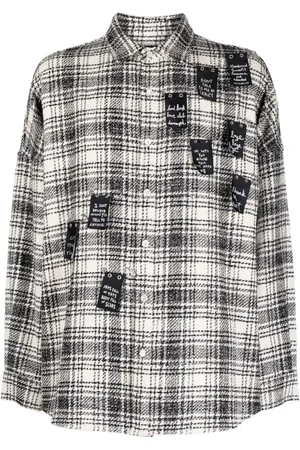HACULLA Camisa de tweed con detalles de imperdibles