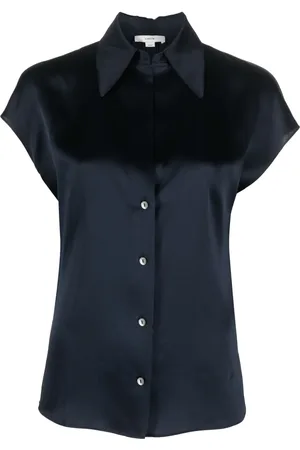 Vince Camisa de seda manga corta
