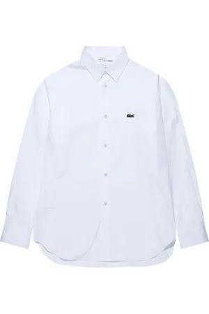 Comme des Garçons Camisa con parche del logo de COMME DES GARÇONS SHIRT x Lacoste