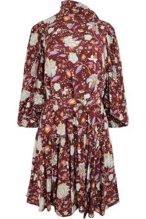 ULLA JOHNSON Vestido corto Lula con estampado floral