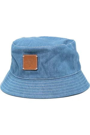 MULBERRY Gorro de pescador de mezclilla con parche del logo