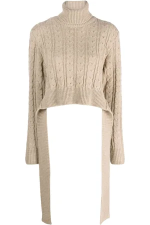 Maison Margiela Suéter en tejido de ochos con cuello de tortuga