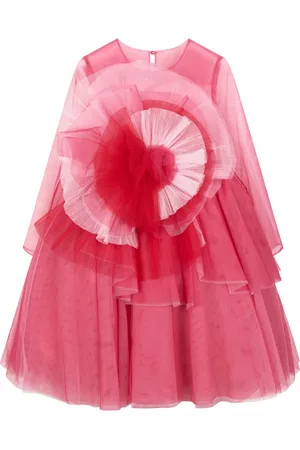 Marchesa Notte Vestido con aplique floral