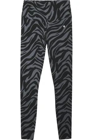 ANINE BING Leggins con estampado de cebra