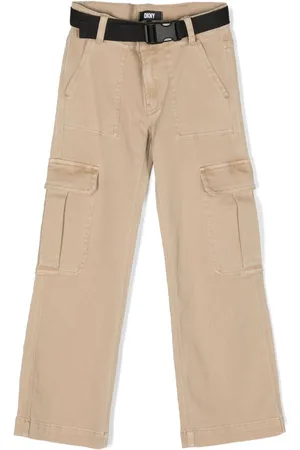 DKNY Pantalones rectos con cinturón