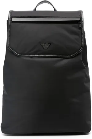 Emporio Armani Mochila con placa del logo