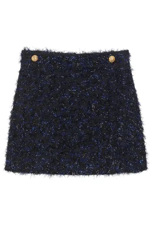 Balmain Falda corta de tweed