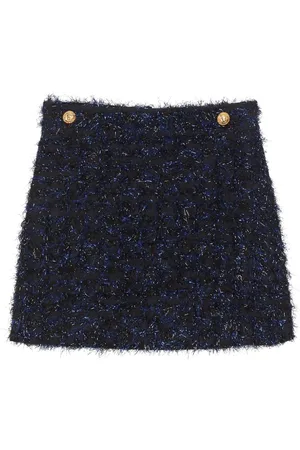 Balmain Falda corta de tweed
