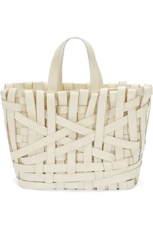Jil Sander Tote entretejida tipo cesta