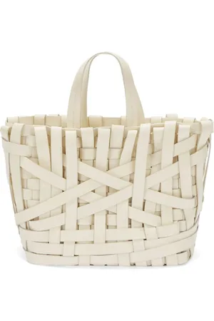 Jil Sander Tote entretejida tipo cesta