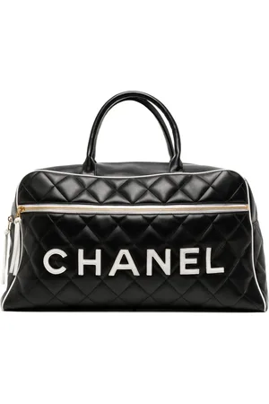 CHANEL Bolsa de viaje con capitonado de rombos 1994-1996