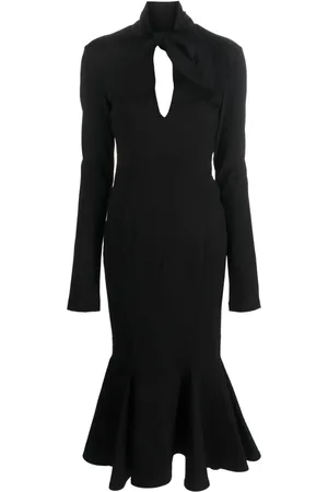 The Attico Vestido midi Isabel con espalda abierta