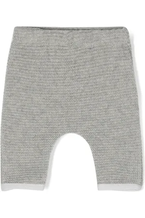 DOUUOD KIDS Pantalones tejido con parche del logo