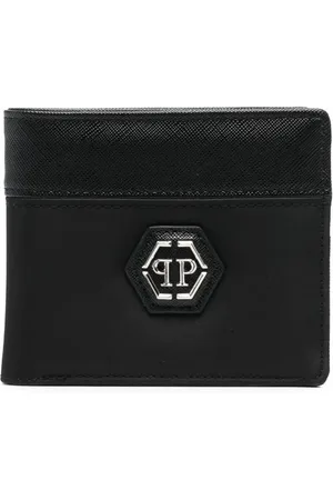 Philipp Plein Cartera con placa hexagonal