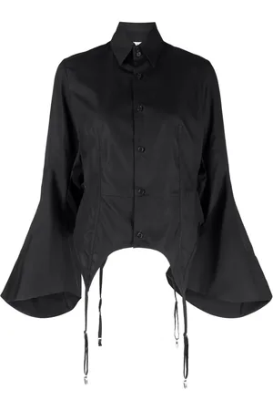 NOIR KEI NINOMIYA Camisa manga larga con detalle de tirantes