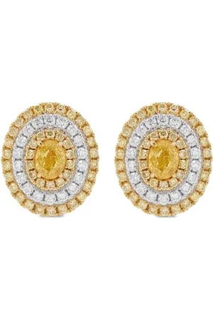 HYT Jewelry Aretes en oro de 18kt con diamantes