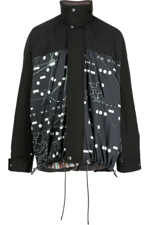 SACAI Chamarra ligera con estampado gráfico