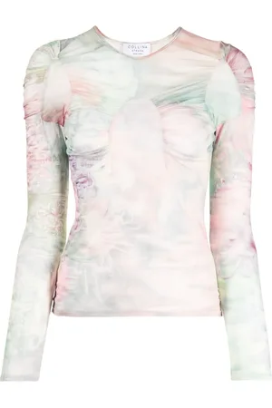 Collina Strada Playera manga larga con motivo floral
