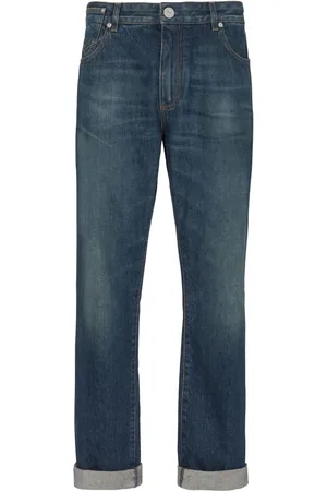 Balmain Jeans rectos con parche del logo