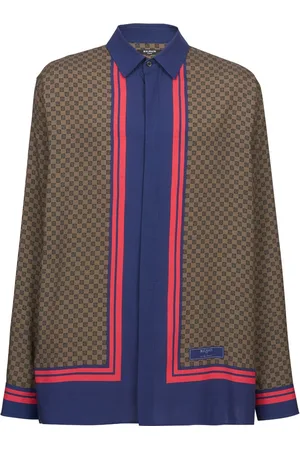 Balmain Camisa con mascada estampada