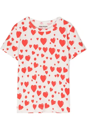 Mini Rodini Playera con corazón estampado