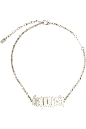Dsquared2 Collar pulido con placa del logo