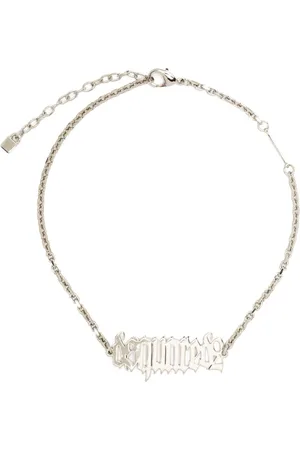 Dsquared2 Collar pulido con placa del logo
