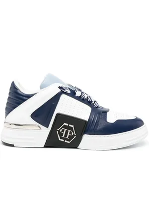 Philipp Plein Tenis bajos con parche del logo
