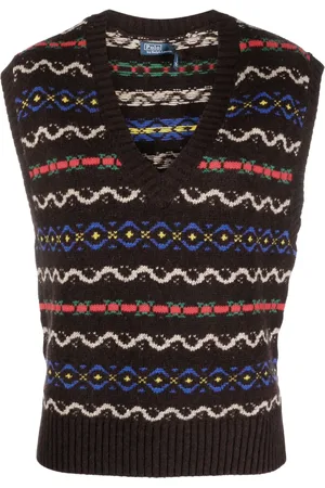 Ralph Lauren Chaleco tejido con cuello en V