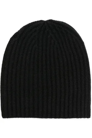 LISKA Gorro de cachemira tejido canalé