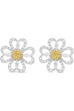 HYT Jewelry Aretes en oro amarillo y oro blanco de 18kt