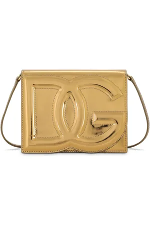 Dolce & Gabbana Bolsa con efecto metalizado y logo en relieve