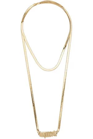 Dsquared2 Collar pulido con placa del logo