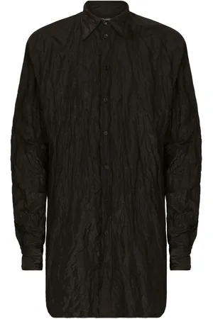 Dolce & Gabbana Camisa manga larga con efecto arrugado