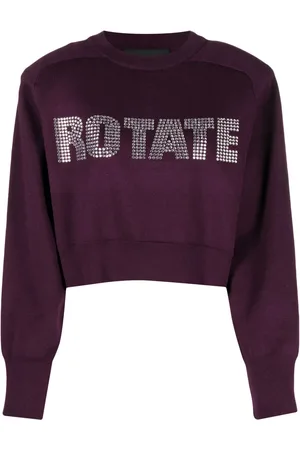 ROTATE Sudadera con apliques de strass