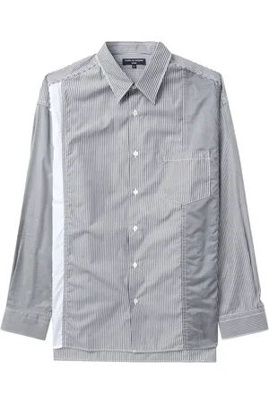 Comme des Garçons Camisa con botones y rayas estampadas