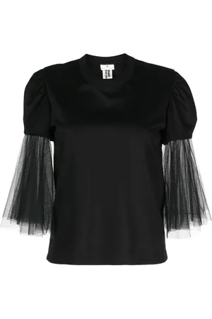 NOIR KEI NINOMIYA Playera con mangas de tul