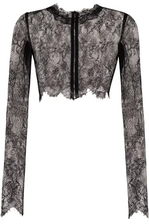 Dolce & Gabbana Top de encaje transparente