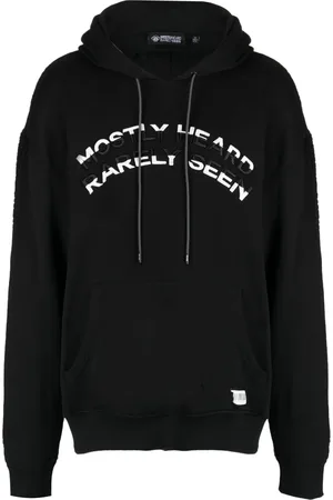 MOSTLY HEARD RARELY SEEN Hoodie con logo en relieve