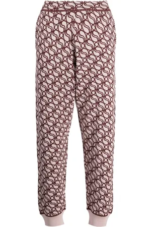 Stella McCartney Pantalones tejidos con estampado S-Wave