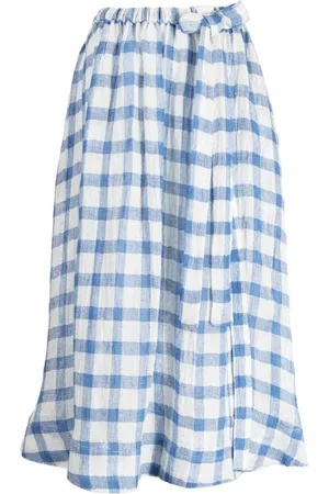 Lisa Marie Fernandez Falda con motivo de cuadros gingham