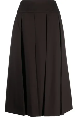 Patou Falda midi con diseño plisado